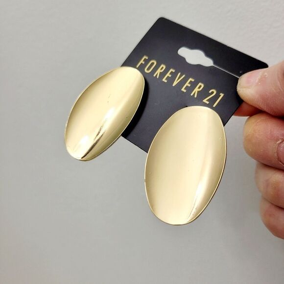 Brand New Forever 21 Gold Tone Earrings - Picture 2 of 5